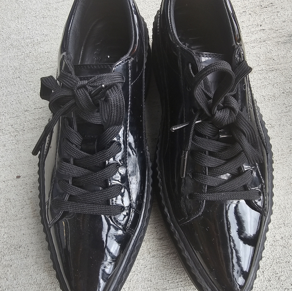 Elegant Black Patent Leather Oxfords